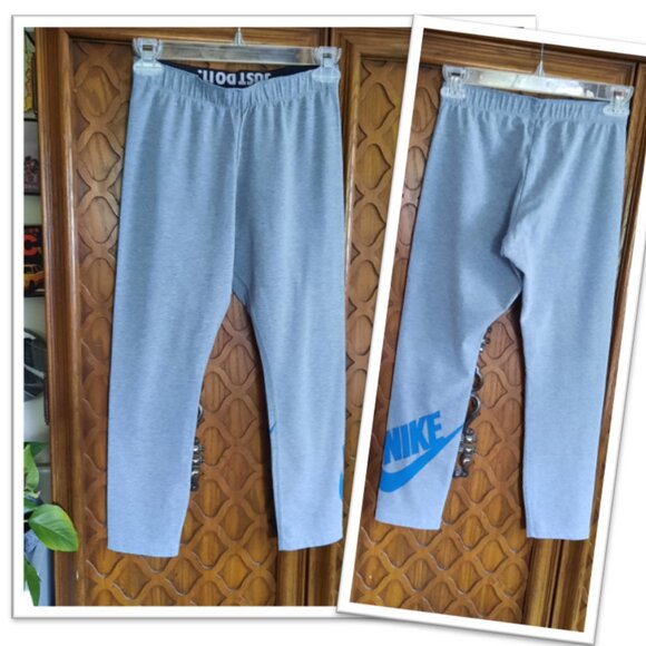 NIKE Sportswear Leg-A-See Graphic Logo Crop Leggings Style# 652478-006 - Size S - Picture 16 of 16